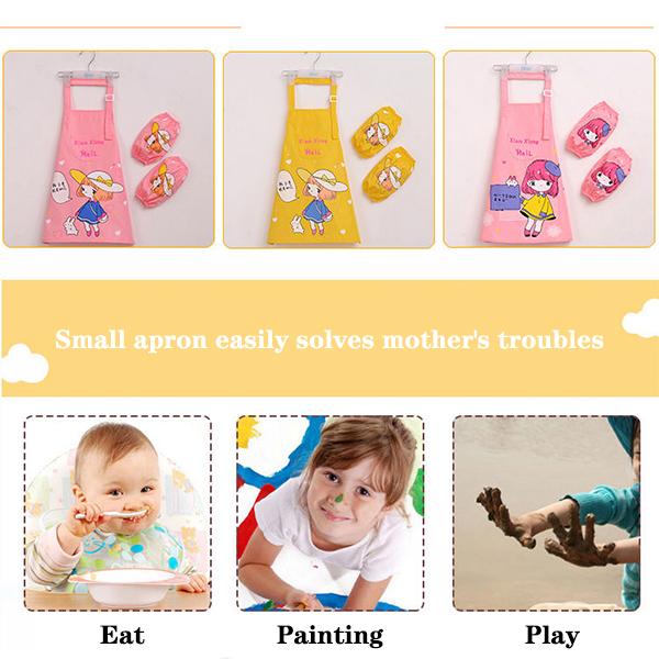 Водонепроницаемый фартук, детская одежда для рисования, ученики начальной школы в кухонных чехлах, защитная одежда для рисования для мужчин и женщин в детском саду.