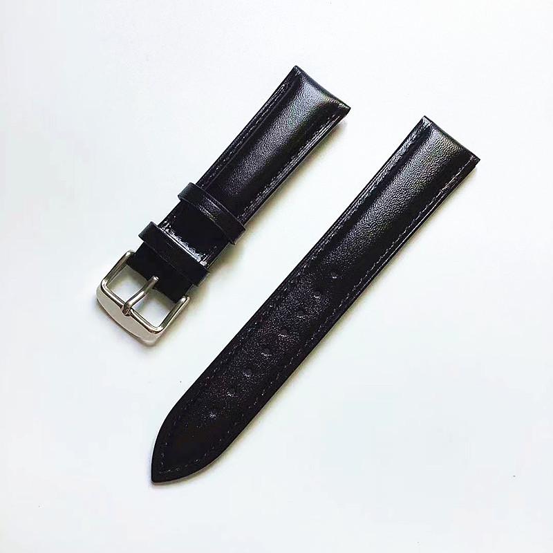 Ремешок для часов из натуральной кожи с бамбуковым тиснением, с застежками-пряжками и «бабочка», универсальный размер для мужчин и женщин.