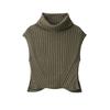 Autumn New Arrival Fashion Wind Foreign Trade Women's Clothing Stylish Simple and Versatile Turtleneck Knitting Vest Tops 6771118