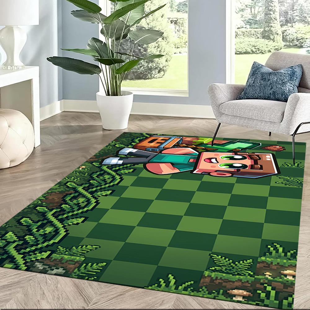 Minecraft 194 Area Rug Suitable for Kitchen Outdoor Game Room Dining Room Antislip Carpet Office home decor Birthday/Christmas Gift
