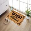 Go Away Go On Now Git Doormat Funny Rubber Bathroom Kitchen Mat Garden Garage Door Floor Mat Non-Slip Carpet Rug