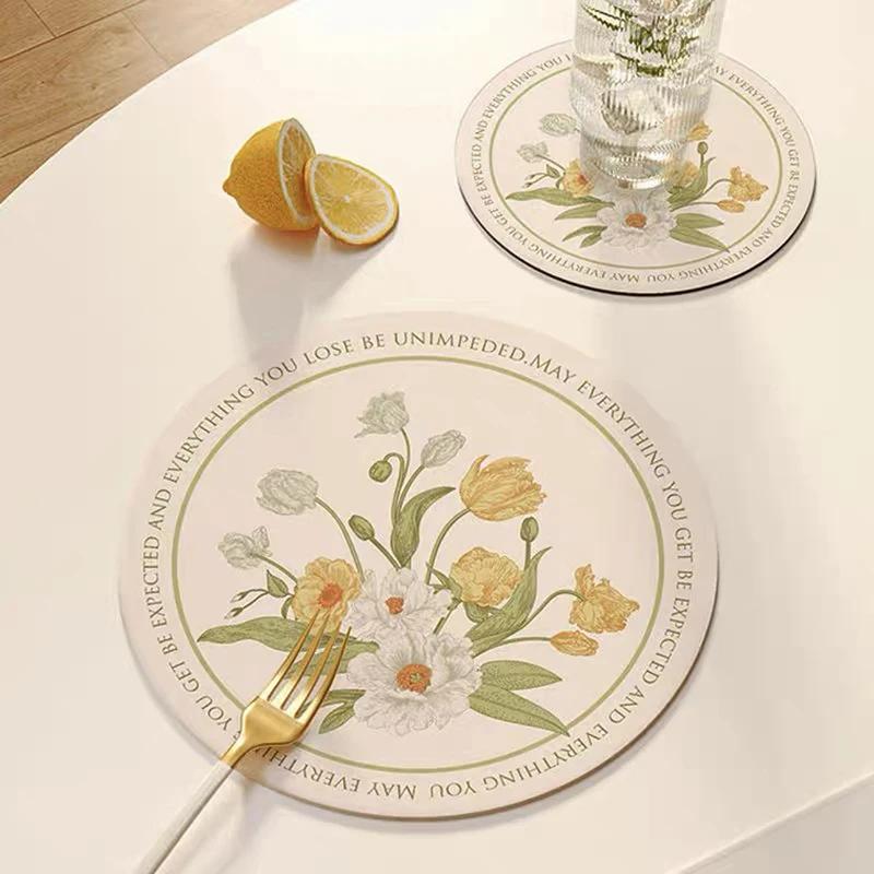 Подставка для обеденного стола Подставка под стакан Коврики для стола Декор для журнального столика Посуда Изоляционные прокладки Кухонный декор Аксессуары