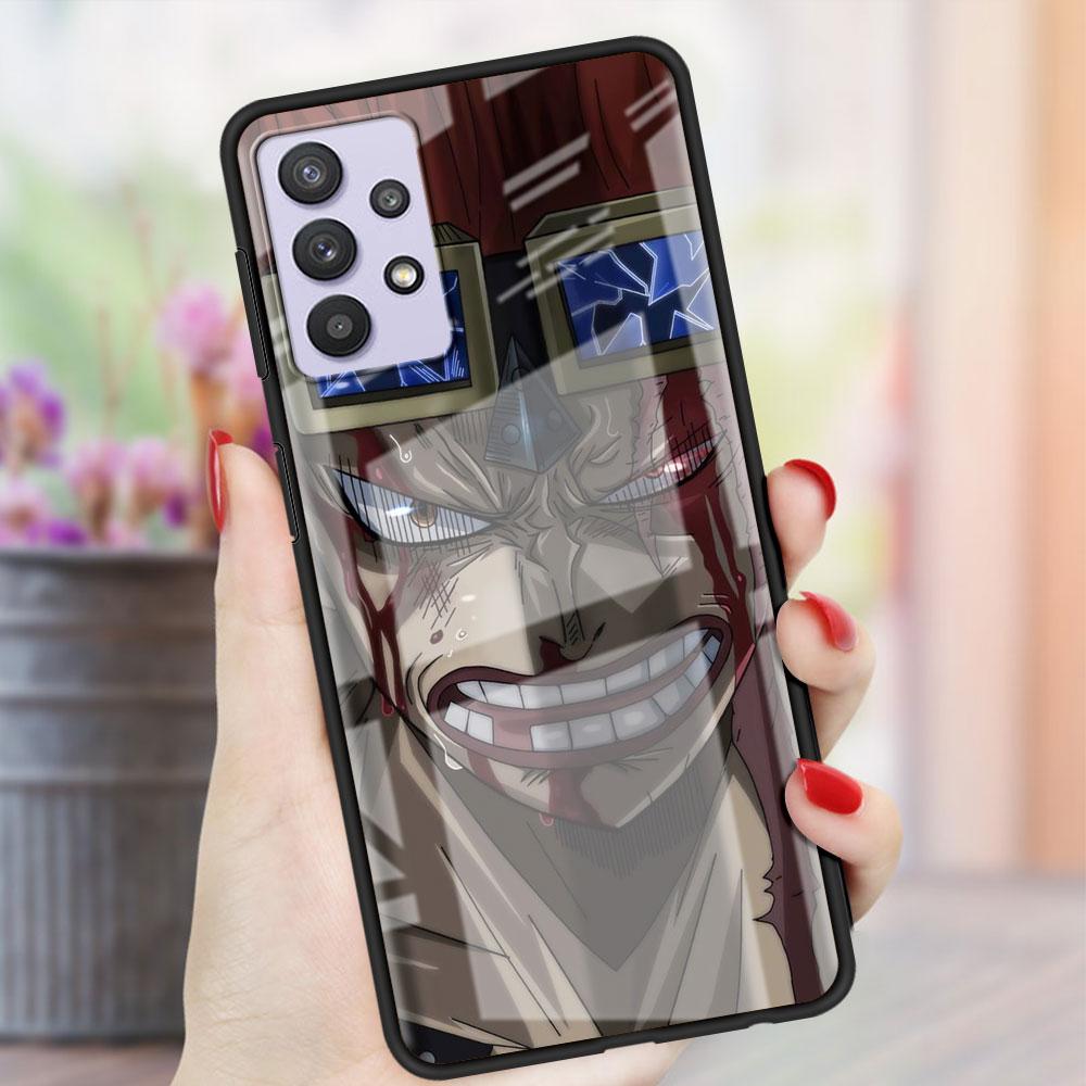 Цельный стеклянный чехол с аниме для Samsung Galaxy A52 A71 A50 A51 A70 A21s A31 A72 A10 A12 A30 A22 5G, чехол для телефона