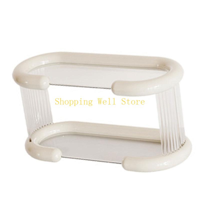 KX4B Office and Home Desk Cup Organizers Space Saving Desk Cup Storage Rack Multilayered Stand for Office and Home Use