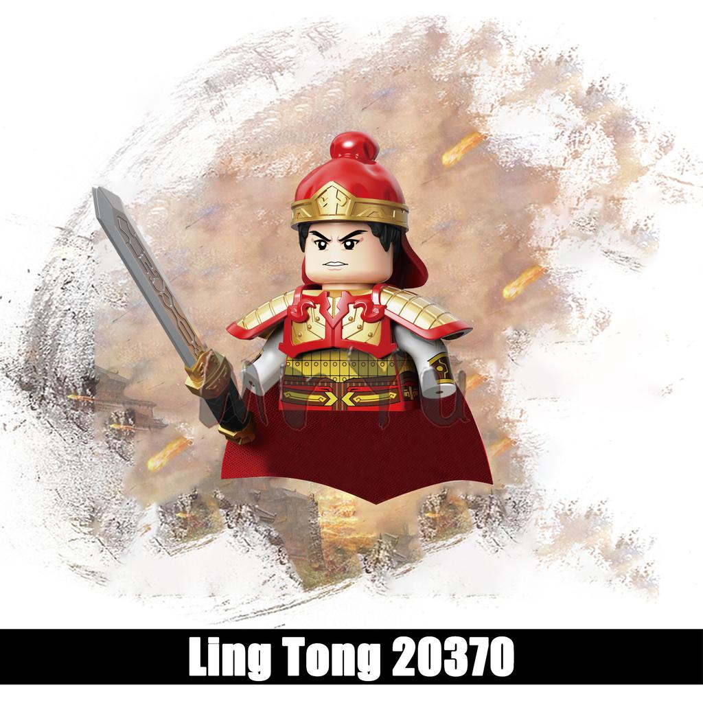 Королевства Китайский герой Минифигурка Древние военные генералы Дэн Ай Модели Детские игрушки Строительные блоки Подарок Мальчики Девочки