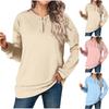Fall Sweatshirts for Women Casual Long Sleeve Button Up Shirts Tunic Tops Fashion Clothes