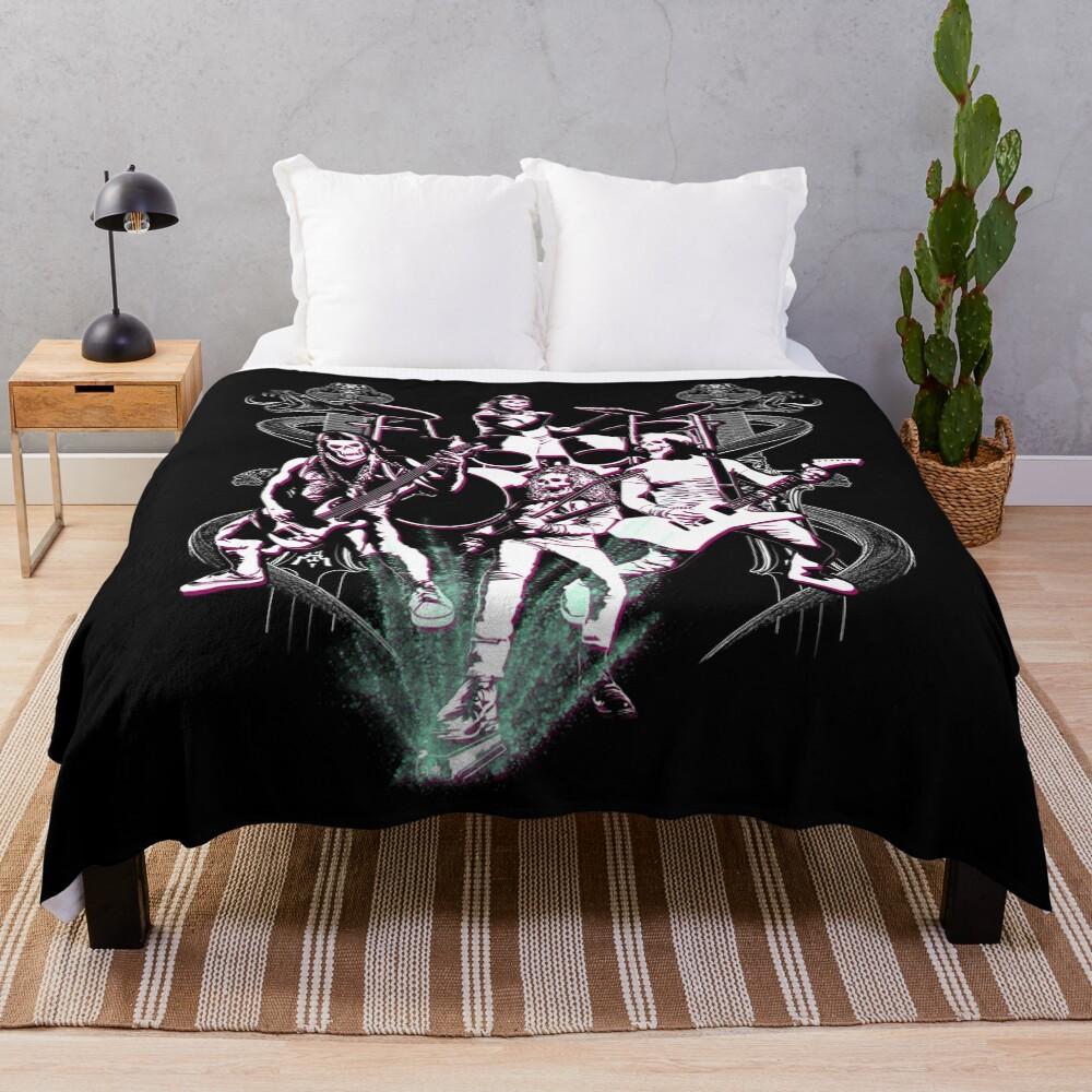 Heavy Metal Band Throw Blanket