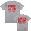 Mumford & Sons 2025tour Tee Hip Hop Cotton High Quality Tee-shirt Short Sleeve Grunge Tshirt Summer O-neck Female/Male Tees