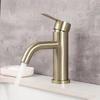 ULA Brushed Gold Faucet for Basin Washbasin Water Faucets Hot Cold Water Bathroom Mixer Taps Sink Tap 304 SUS