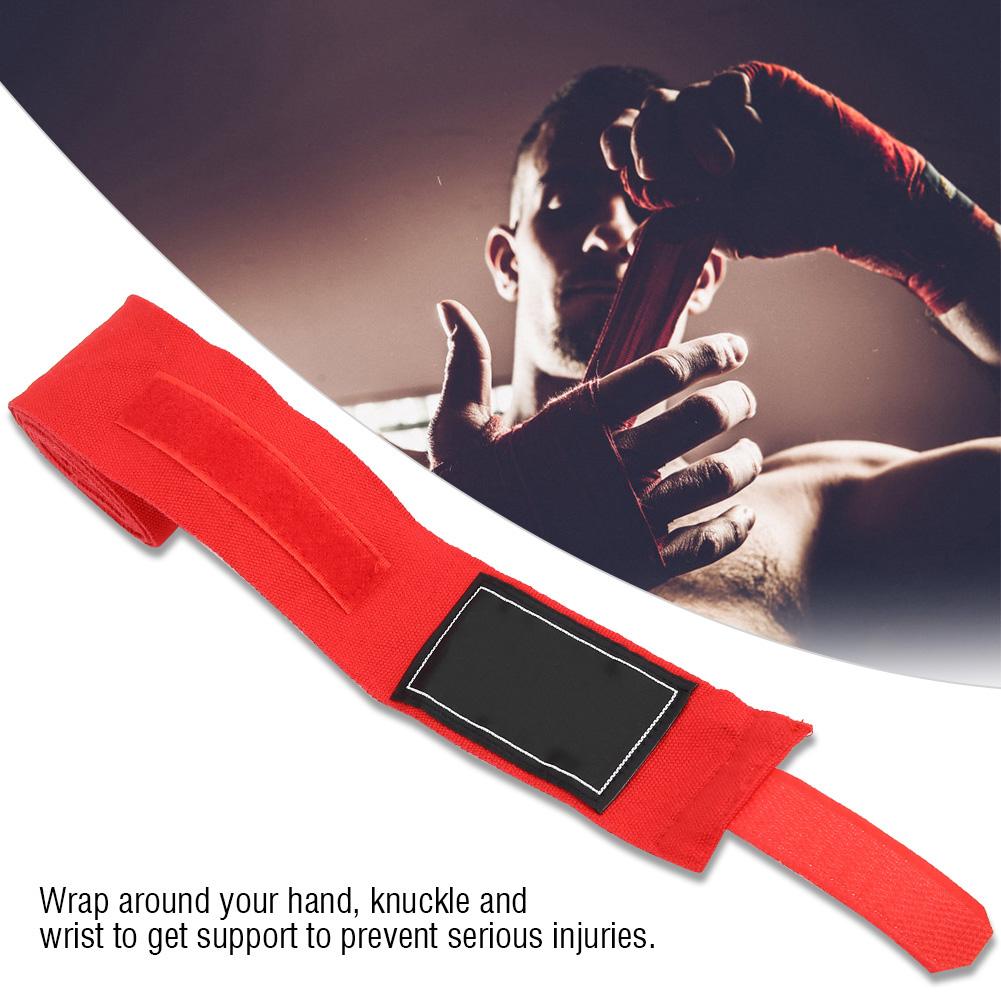 2Pcs 2.5m Elastic Strap Boxing Sanda Muay Thai MMA Taekwondo Bandage Hand Wraps