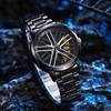 Mens Fashion Alloy Quartz Watch With Rotatable Dial For Casual Wear