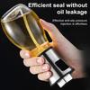 Oil Sprayer 200ml Glass Bottle Anti-slip Food-grade Cooking Press Spray Sealed Nozzle Kitchen Mister for Frying BBQ Salad Making