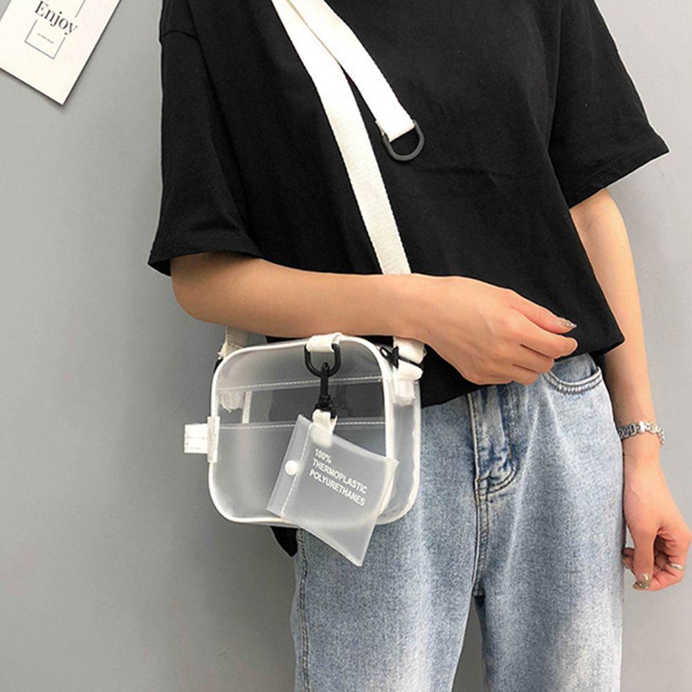 Bags Coin Purse All-match Transparent Bags Women Shoulder Backpack Crossbody Bag Korean Style Bag