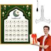 Acrylic Desktop Ramadan Advent Calendar with Base, Ethnic Home Table Eid Decoration, Countdown To Eid Holiday Craft