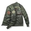Вышитая куртка с хлопком/тонким хлопковым пальто ВВС Ma1 Pilot Jacket Мужская летная куртка