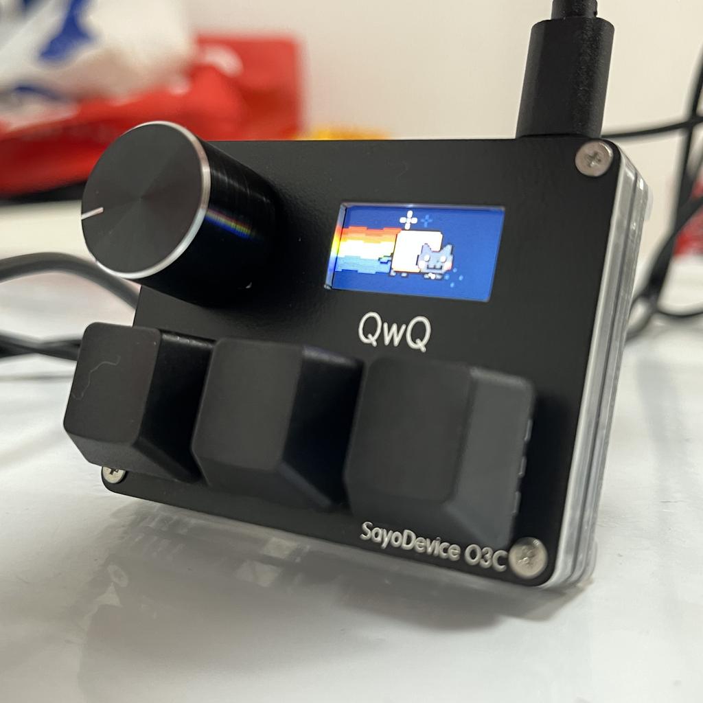 O3C SayoDevice OSU O3C Rapid Trigger Hall Switches Magnetic Pink Switches Keyboard With Knob Screen Copy Paste Shotcut