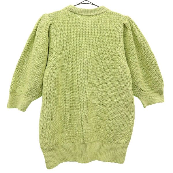 Mila Owen Five-quarter sleeve Linen blend puff sleeve knit pullover knit Women Used