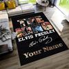 Elvis Presley Customize Your Name Floor Rug Office Rug Perfect for Study room Dining Room Hallway Playrooms Anti-slip Rug Anime Office Decor