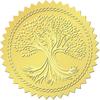 CRASPIRE 408Pcs Bee Gold Foil Embossed Stickers 2" Self Adhesive Envelopes Seals Sticker Bumblebee Labels for Wedding Invitation Graduation Corporate