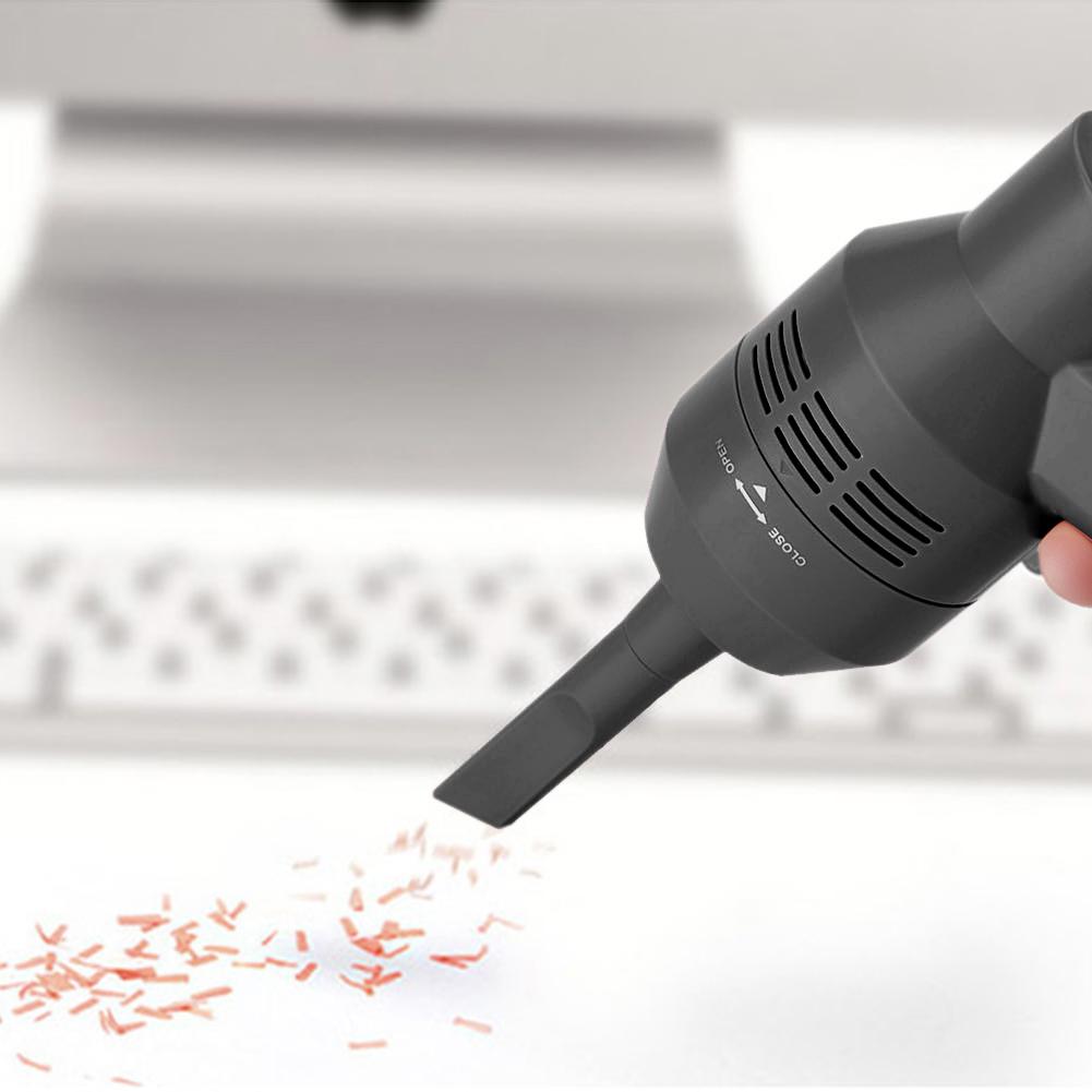 Портативный мини-ручной USB-пылесос-щетка для клавиатуры для ноутбука и настольного ПК Черный