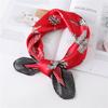 60cm Women'S New Versatile Simulated Silk Neck Protection Sunscreen Small Square Scarf Professional Scarf Headscarf