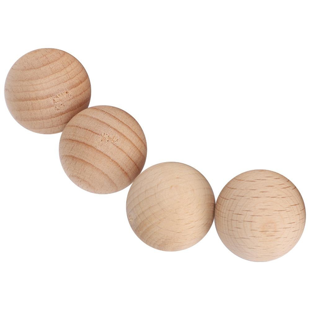 50PCS Easy to Paint Wooden Round Balls Smooth Surface Craft Wooden Balls DIY Crafts