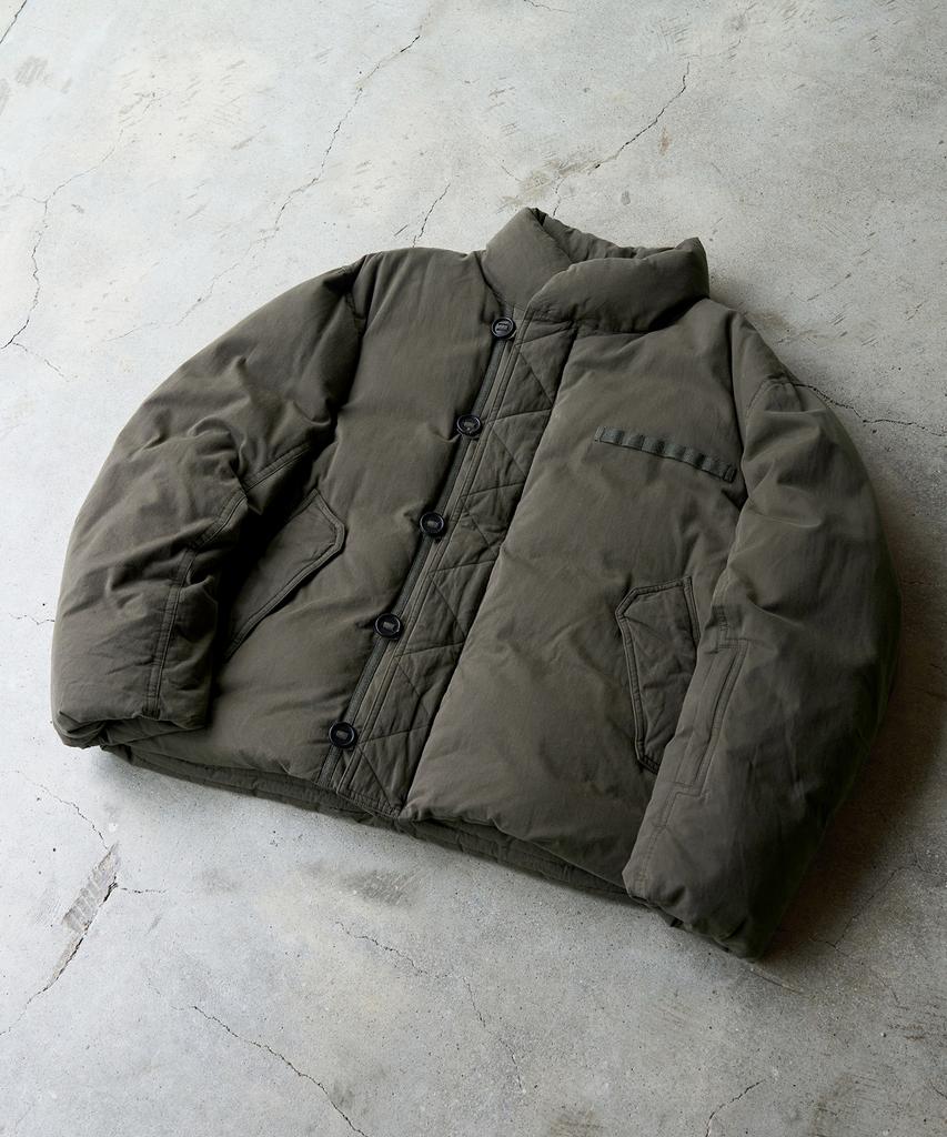 SLOWACID M-69 Garment Down Padded Jumper [Khaki]