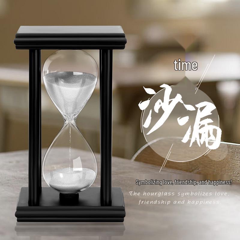 Multicolor Wooden Hourglass: 5/15/30 Minute Timer for Kids' Brushing & Creative Decor