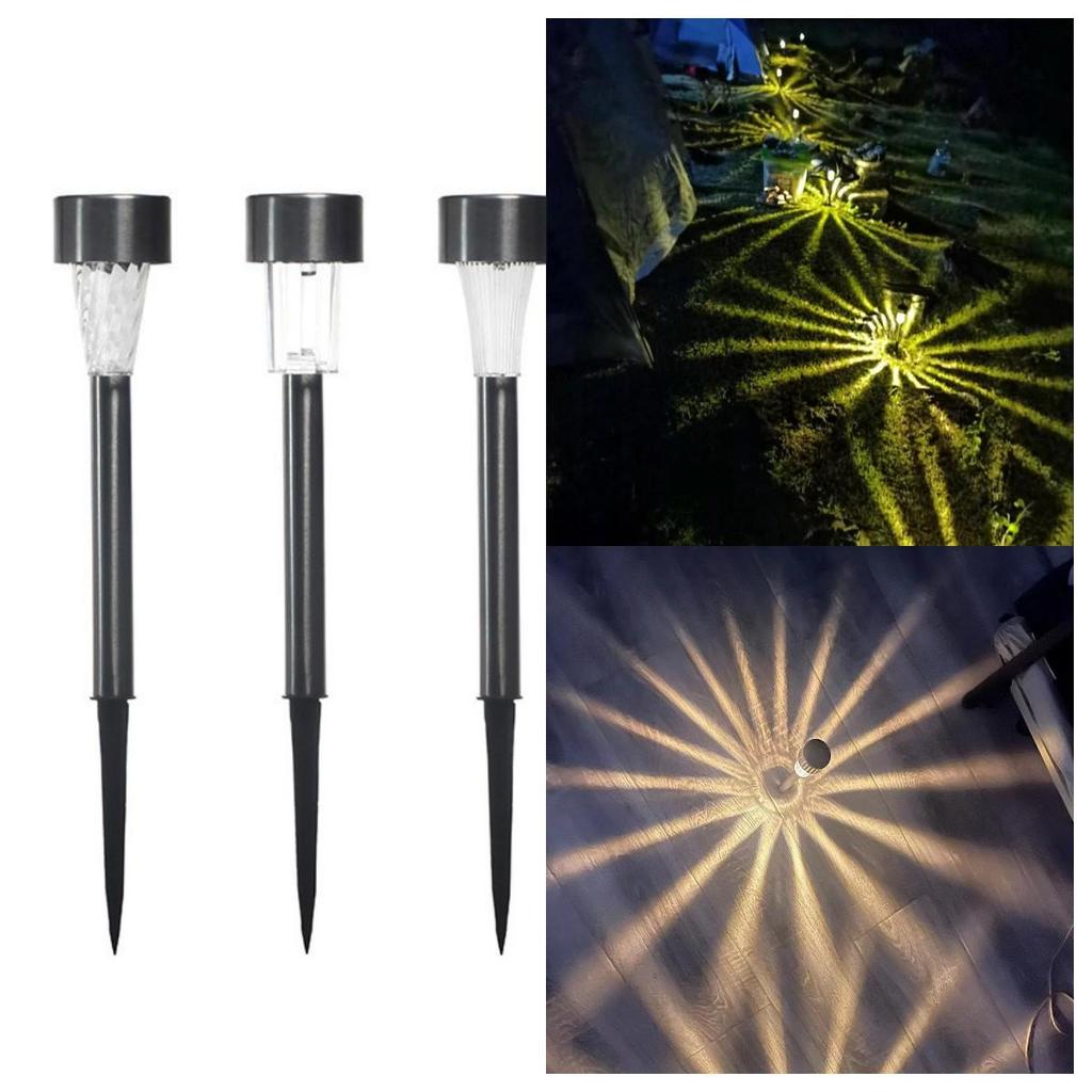Солнечные садовые ландшафтные светильники из нержавеющей стали для улицы