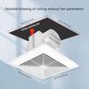 Bathroom Exhaust Fan for CeilingHousehold Bath Vent Ventilation Fan 110 CFM 4-in Duct 1.0 Sones Quiet Operation 13W Energy-Savi