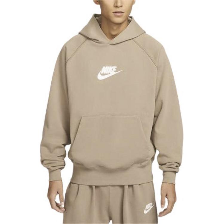 Nike Толстовки Мужские Хаки С Капюшоном Утепленные Обычные HJ1465-247