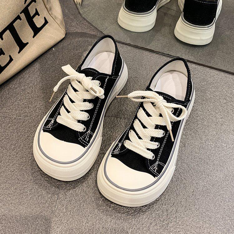 Женские парусиновые туфли Mango на толстой подошве, двухсторонняя одежда, тренд весны/осени 2025 г.