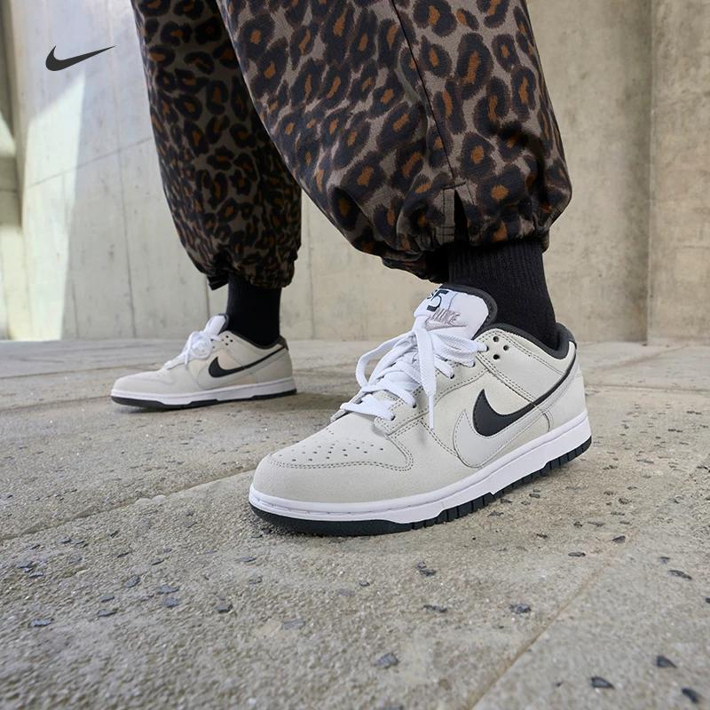 Nike Женские легкие кожаные спортивные кроссовки на зимней плоской резиновой подошве - NIKE DUNK LOW HV180