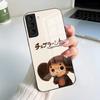 Чехол-чехол для телефона Чебурашка для Samsung A56 A36 A26 A16 A15 A25 A35 A55 A14 A34 A24 A54 Стеклянный чехол