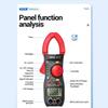 Professional ANENG ST170 Clamp Meter 1999 Counts Digital Multimeter 500A AC/DC Voltage Current NCV Resistance Tester with Free B20Test Pen Non-contact