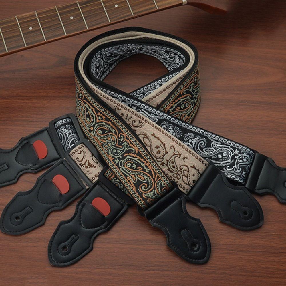 Vintage Electric Guitar Belts Adjustable Guitar Shoulder Belt Guitar Strap Guitar Accessories