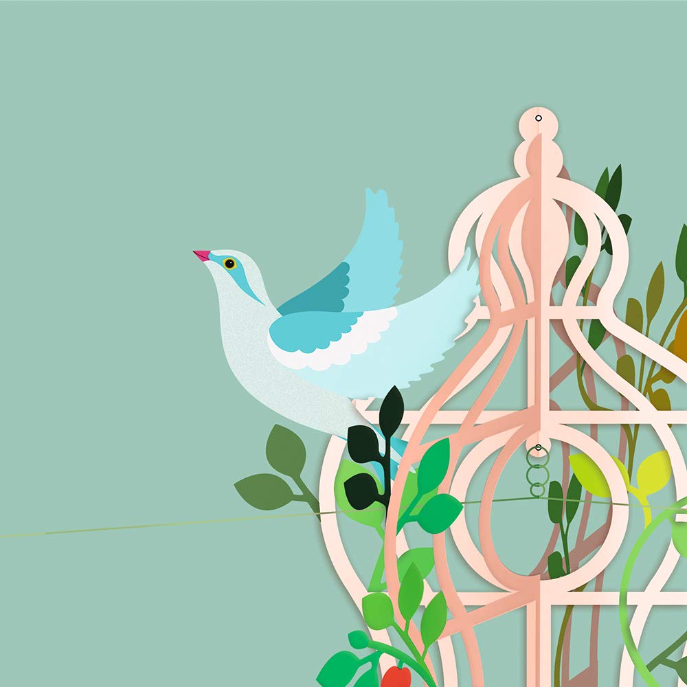 DJECO Birdcage a Baby Bed for Ages and Perfect for Boys and This Toy Makes a Great Gift for School Entrance Sports and Long Autumn Mobile, Stylish,