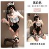 Sexy lingerie sexy halter suspender one-piece uniform sweet lace little maid cosplay