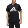 adidas Футболки Мужские Черные С Круглым Вырезом Умеренный Прямой Крой FJ6230