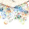 1Pcs Freehand Hollow Coloured Glaze Round Ball Multicolor Glass Beads For Jewelry Making DIY Bracelet Necklace Earring