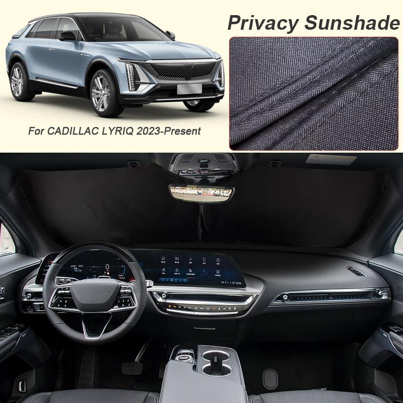 Car Black Window Privacy Sunshade For Cadillac LYRIQ 2023-Present Auto Anti-UV Heat Insulation Protect Cover Interior Accessory