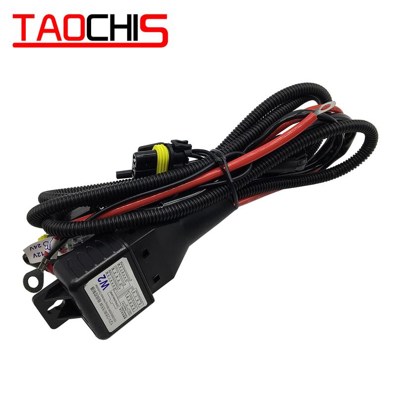 TAOCHIS 12V H4 Жгут проводов 35W 55W Контроллер Реле для HELLA 3R G5 3/5 KOITO Q5 WST AL Линзы Проектора Кабель Провод Автозапчасти
