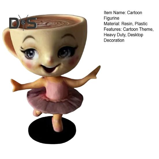 Мультяшная фигурка из смолы, акула, слон, обезьяна, чашка, статуэтка, скульптура, домашний офис, украшение для рабочего стола, коллекционный подарок