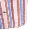 Etro Сделано в Италии Смесь льна Полосатый узор Рубашка с коротким рукавом на пуговицах Мужская Б/у