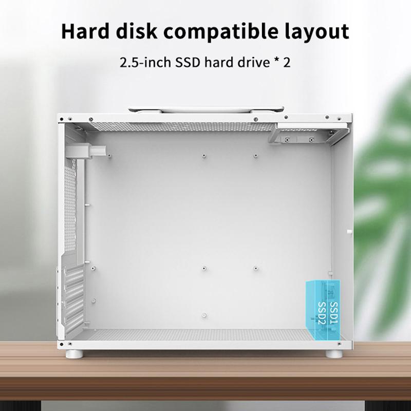 Перевод игровой компьютерный корпус с ручкой-ручкой охлаждения ПК башня для материнской платы M-Atx/Itx Usb3.0 338 мм длина графической карты