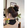 New Knitted Hairpin Female Milk Curry Sweet Casual All-match Bow Hairpin Hair Pans Hair Ball Hair Accessories