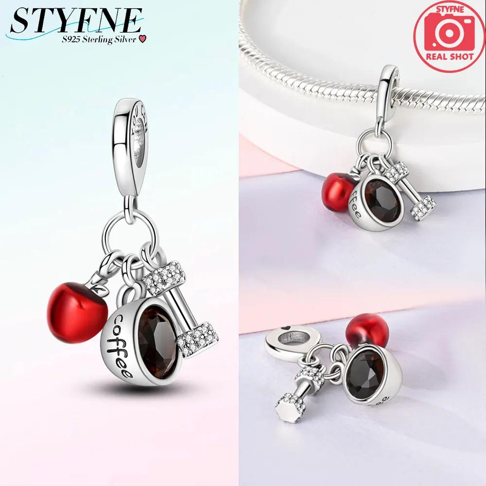 Copper Cherry Strawberry Avocado Fruit Original Charms Beads Fit Charms Pendant For Woman Jewelry Making Fine Gift