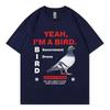 2026 SpringSummer Governmentthemed Fun Pigeon Pattern High Street Fashion Trend Mens and Womens Cotton TShirts