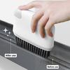 2-in-1 Window Slot Cleaning Brush Portable Door Groove Hair Grip Brushes Tight Gap Cleaner Brush for Household Deep Cleaning