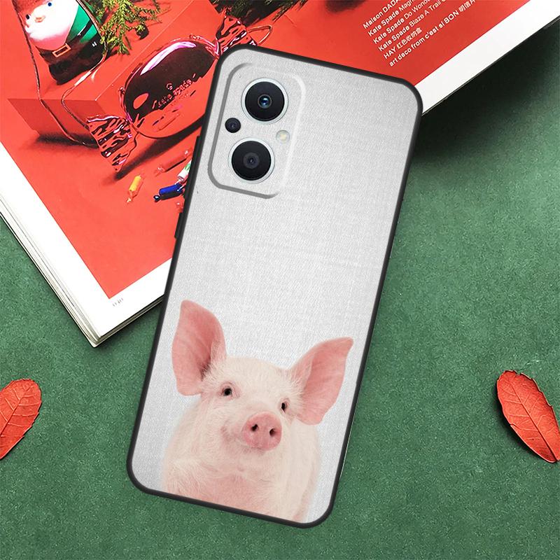 Милый поросенок Чехол Для OPPO Reno 7 8 Lite 8T 10 11 12 13 Pro 12F 13F 14F OPPO Find X8 X6 X5 X9 Pro Обложка